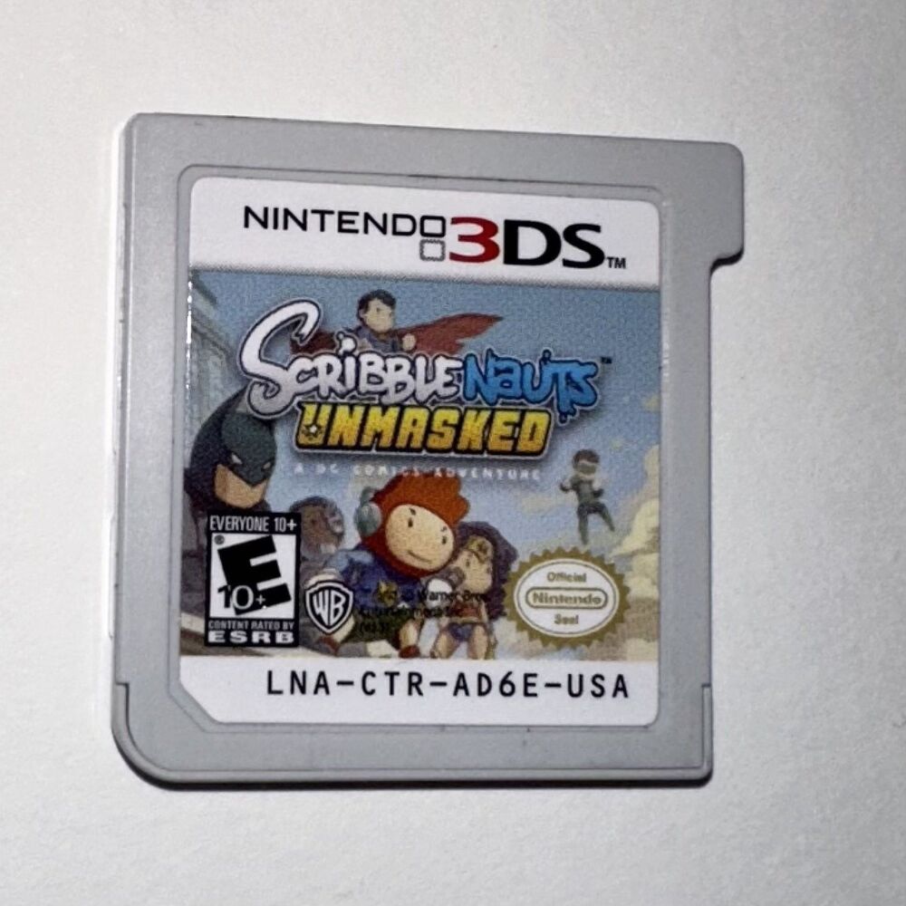 Scribblenauts Unmasked: DC Comics Adventure (Nintendo 3DS, 2013) Cartridge Only